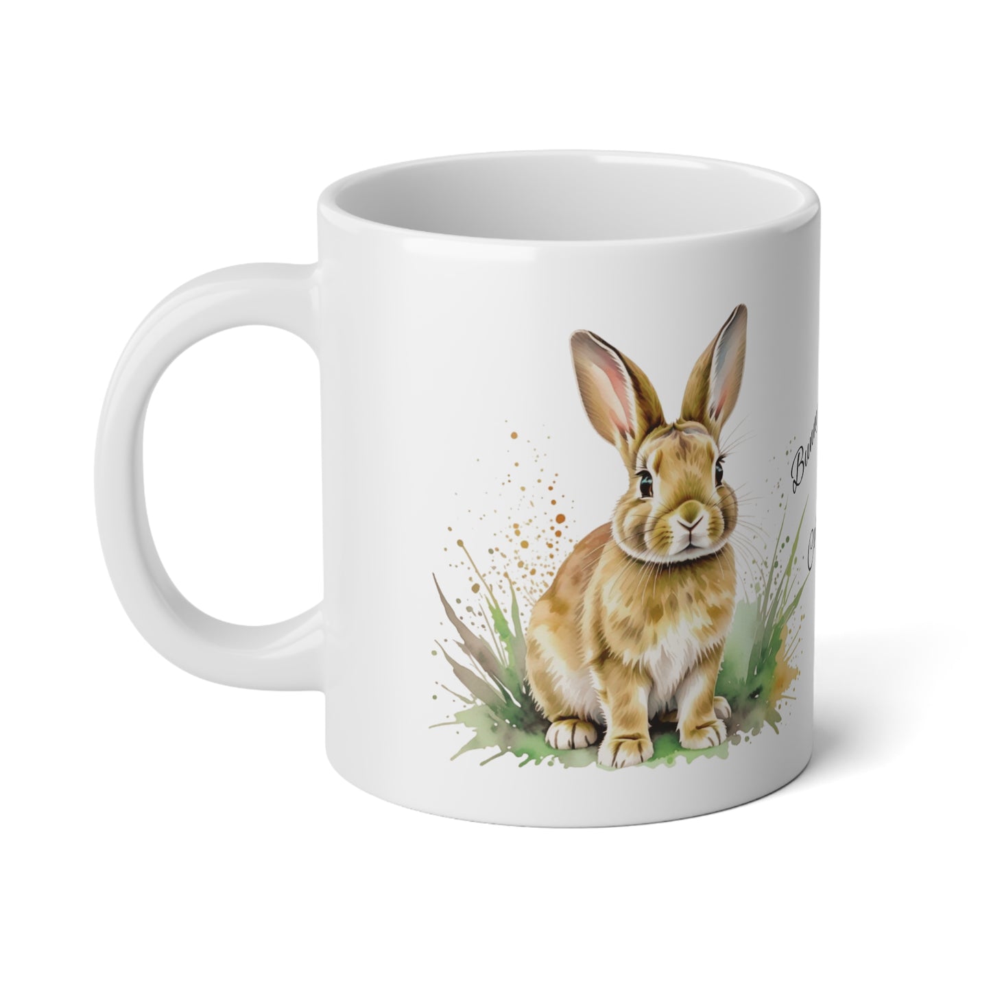 Bunny Kisses and Carrot Wishes Jumbo Mug, 20oz