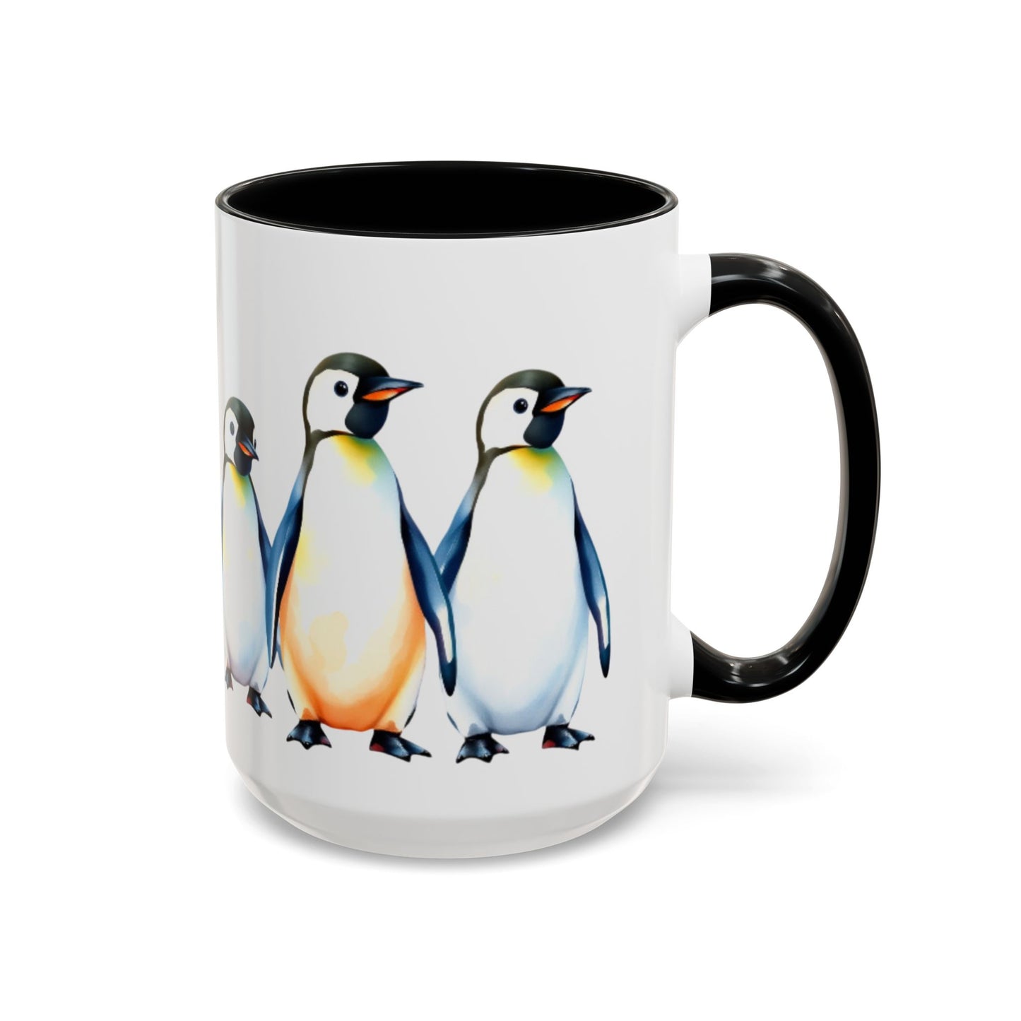 Coffee Mug - Cute Penguin Family Design